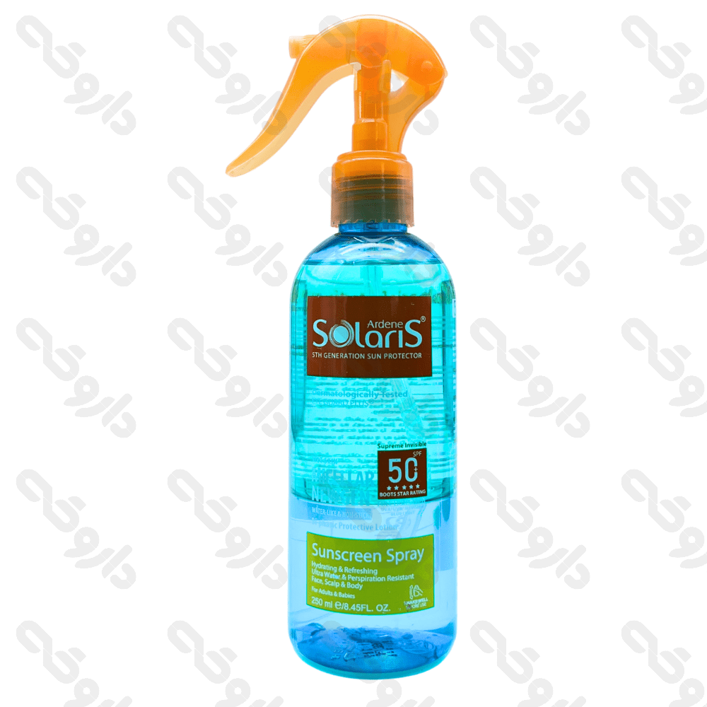 لوسیون دوفاز ضد آفتاب spf50 میسلار سولاریس آردن 250 میلی لیتر