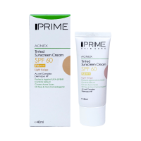 کرم ضد آفتاب رنگی SPF60 بژ روشن پرایم 40 میلی لیتر