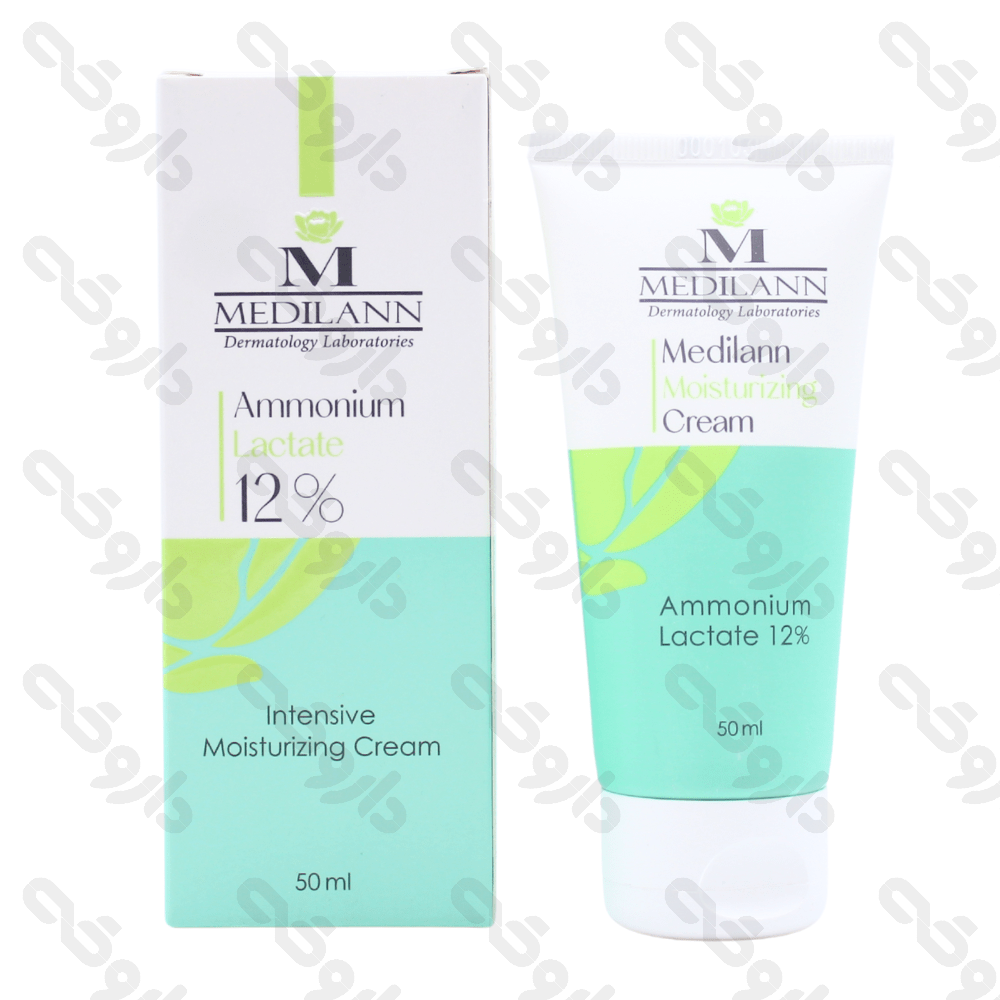 کرم مرطوب کننده قوی آمونیوم لاکتات 12% مدیلن 50 میلی لیتر