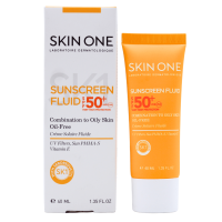 فلوئید ضد آفتاب spf50+ بی‌رنگ فاقد چربی اسکین وان 40 میلی لیتر