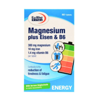 قرص منیزیم پلاس آیزن و ب6 یوروویتال 60 عدد