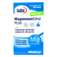 قرص منیزیم سیترات پلاس یوروویتال 60 عدد