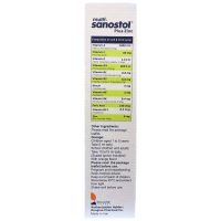 خرید شربت مولتی ویتامین پلاس زینک ۱۵۵ میلی لیتر سانستول