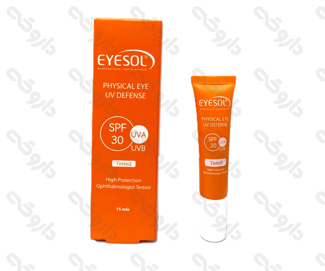 کرم ضد آفتاب دور چشم رنگی SPF30 آیسول 15 میلی لیتری